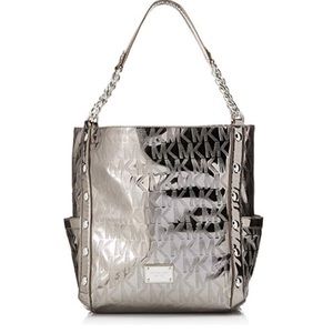 Michael Kors metallic delancy tote
